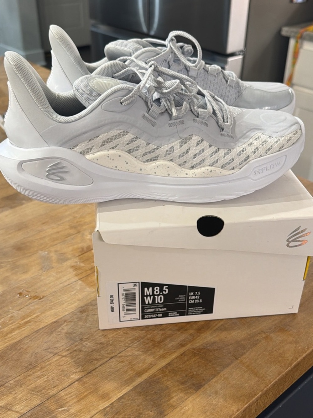 Curry 11- Neutral Gray Women’s Running Sneakers - Comfort Cushion